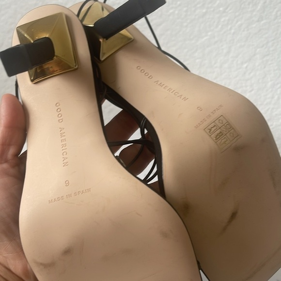 Good American Cage Slanted Sandals - Picture 6 of 6